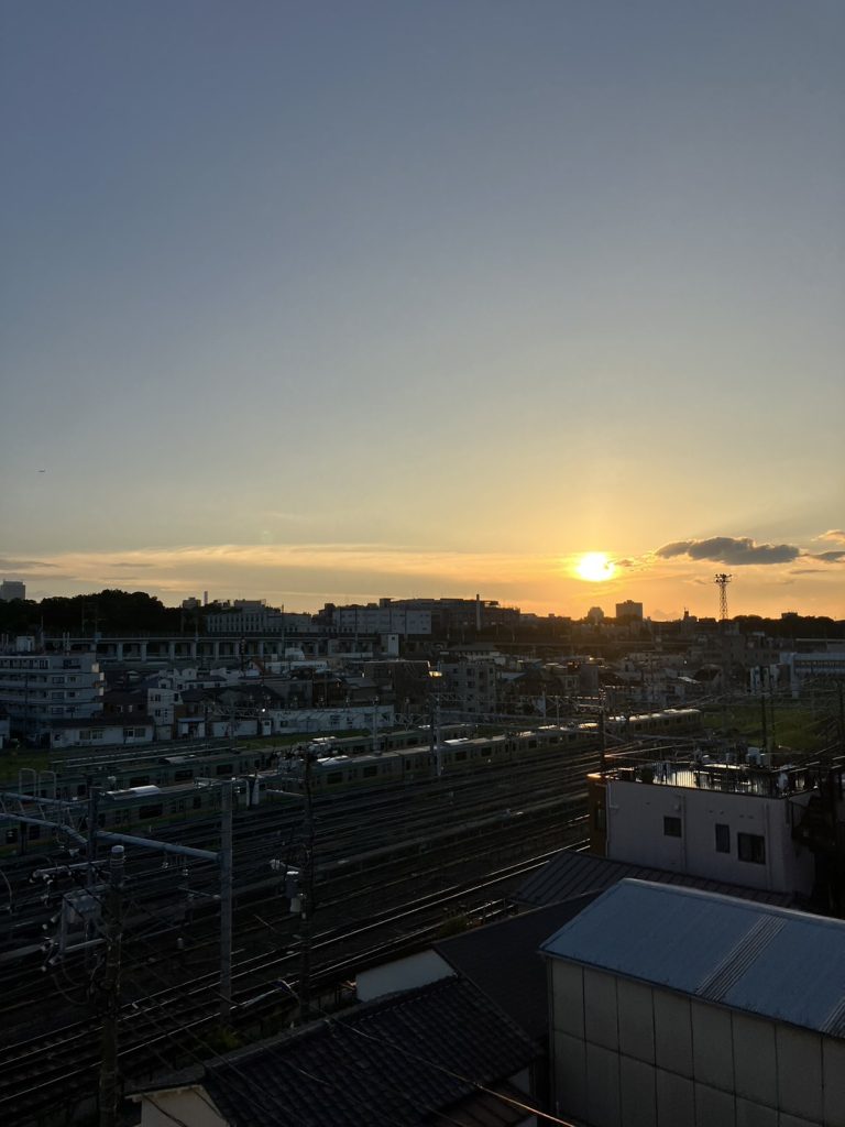 画像：夕日が綺麗でした♪